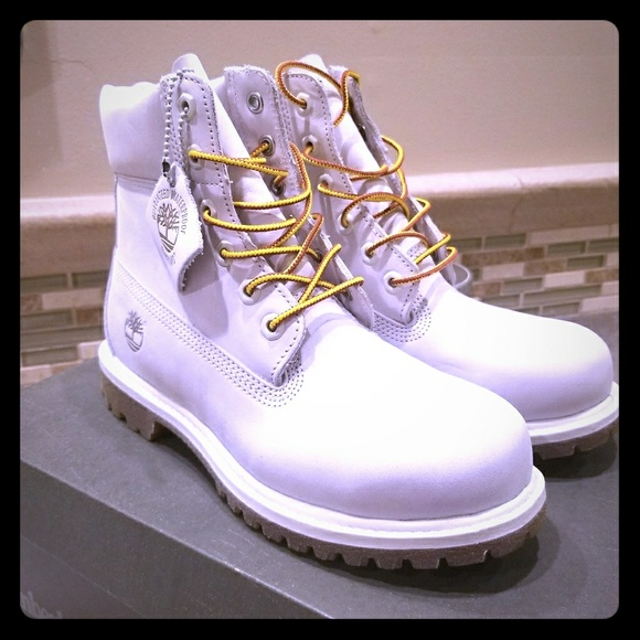 Timberland Shoes - Women's White Timberland Boots